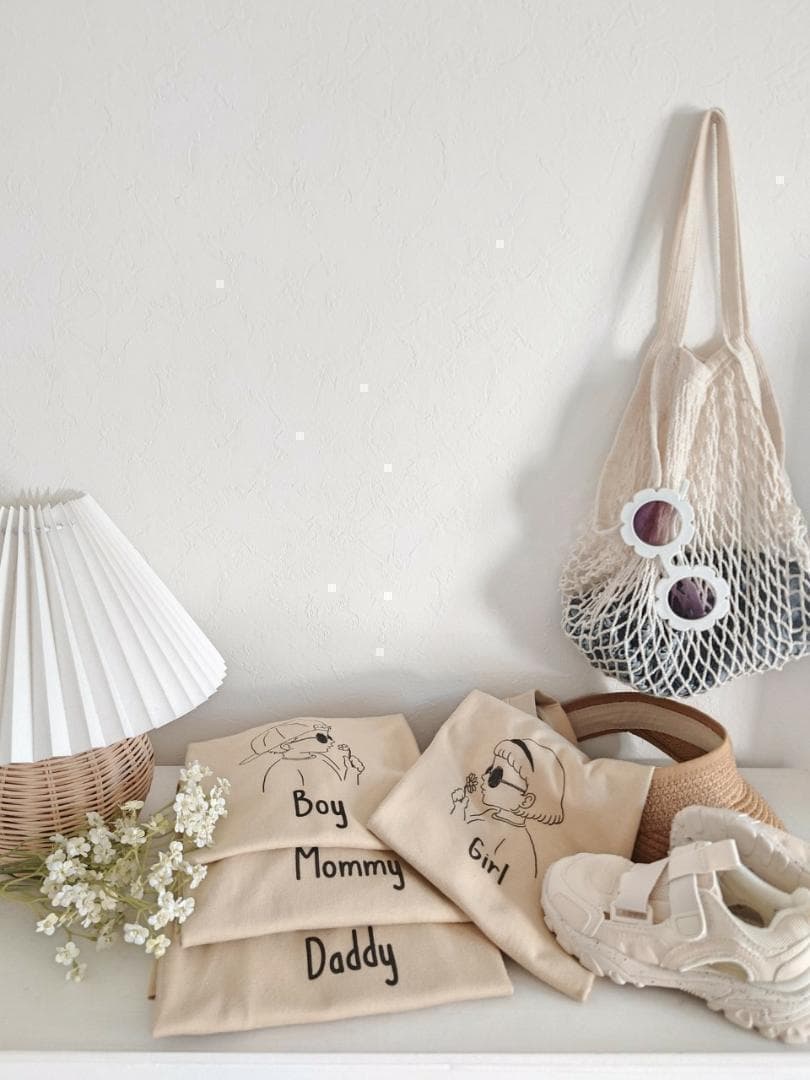 ちぃさま専用親子コーデ　親子お揃い　名前入り　名入れ tシャツ　内祝い　誕生日