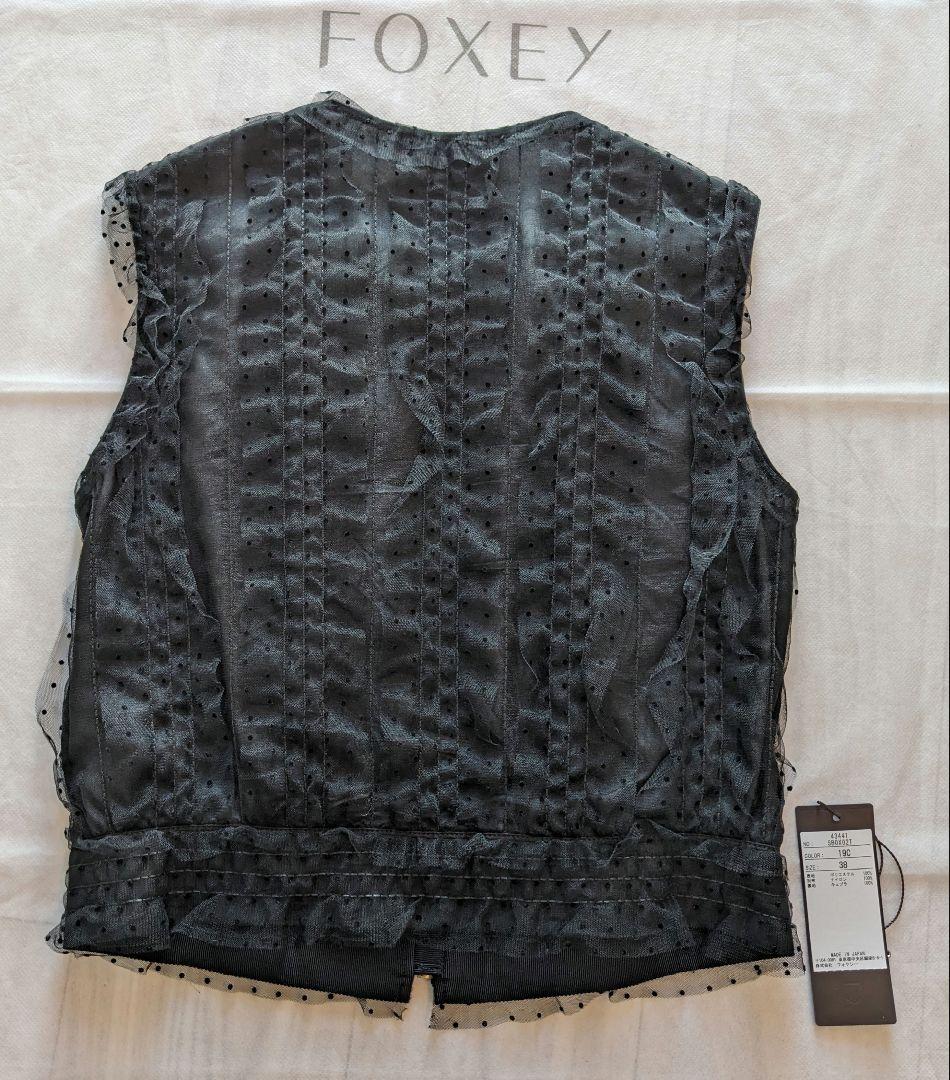 ★FOXEY \"Le Parc Top\" ブラックブラック 38