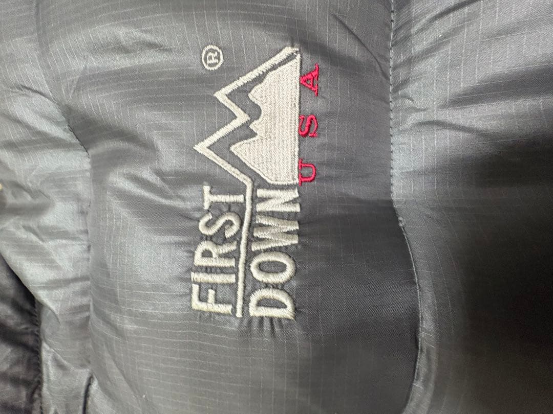 『 リバーシブル』FIRST DOWN ダウンジャケット Lグレー