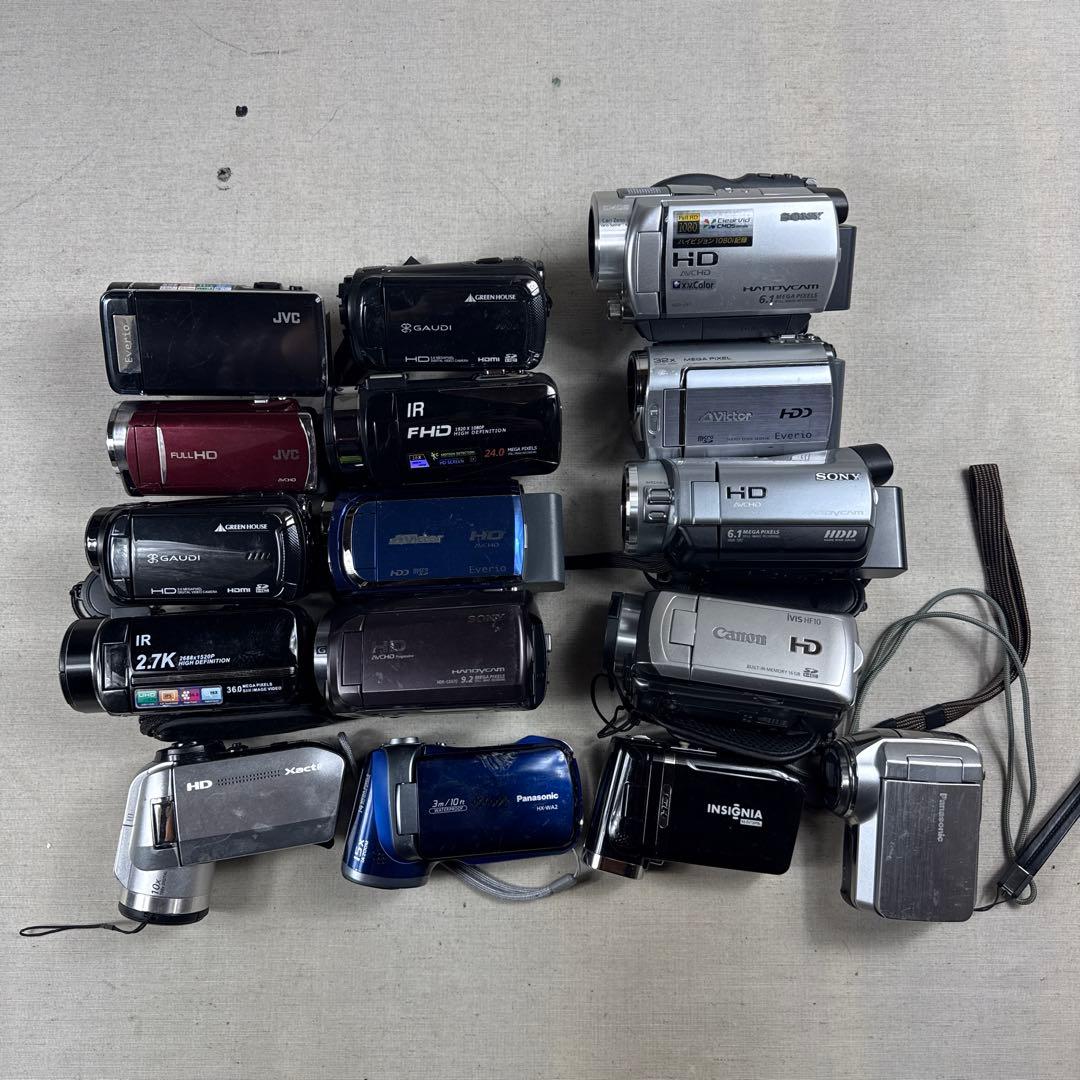 HD ビデオカメラ 16台 まとめ売り ジャンク 部品取り 動作未確認