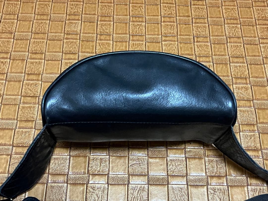 USA製　オールドコーチ　レザーウエストバッグ　/ブラック　本革　ヴィンテージ