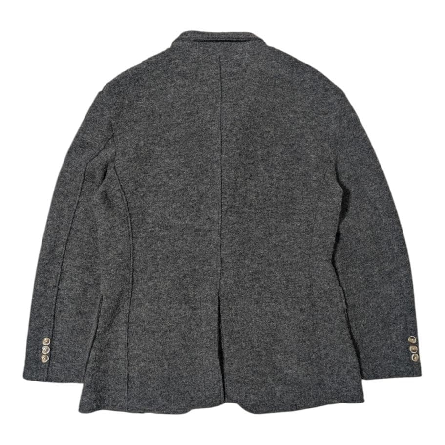 ardites グレー ウール ニット テーラードジャケット