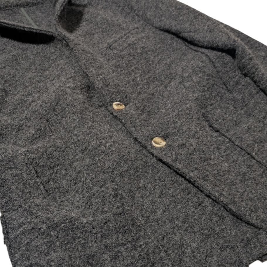 ardites グレー ウール ニット テーラードジャケット