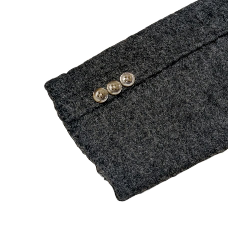 ardites グレー ウール ニット テーラードジャケット