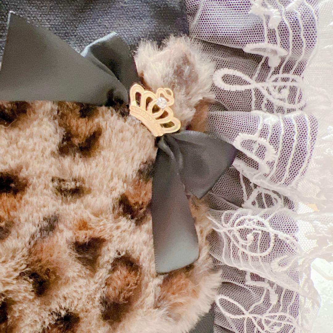 コヤンイサムチョン トートバッグ ヒョウ柄 ファー 猫 帆布 ブラック ジョーズ