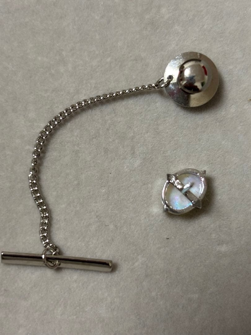 オパール オーバルカットネクタイピン ビンテージ