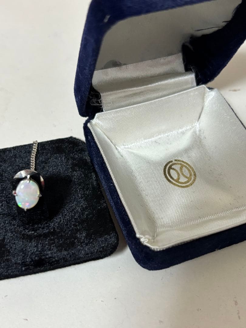 オパール オーバルカットネクタイピン ビンテージ