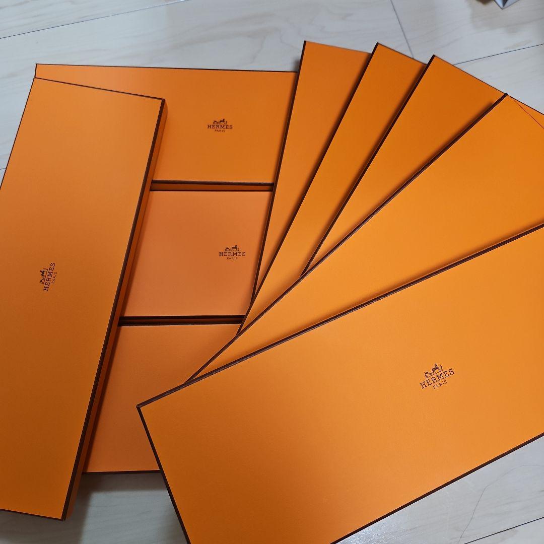 HERMES　エルメス　ネクタイ　空箱9個　ショッパー5枚