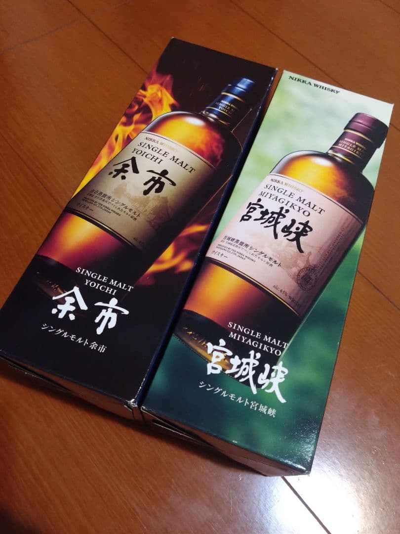 宮城峡・余市 シングルモルトウイスキーセット