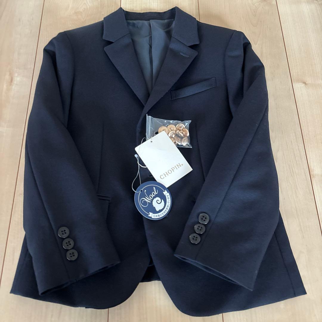 ジャケット　ウール　濃紺　お受験面接　120 新品　フォーマル　男の子　ブレザー