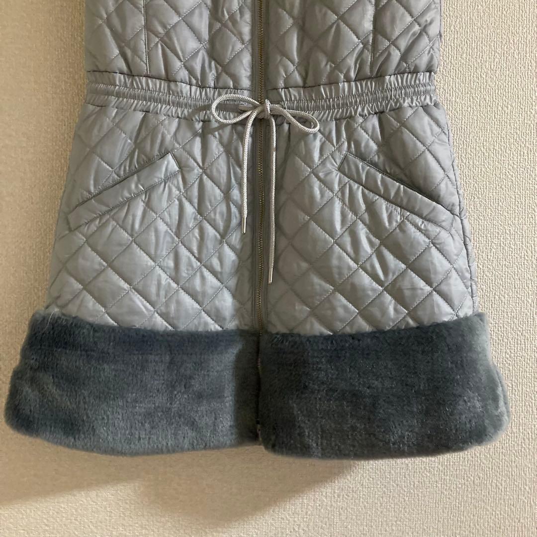 and per se キルティングロングベスト　ワンピース　M