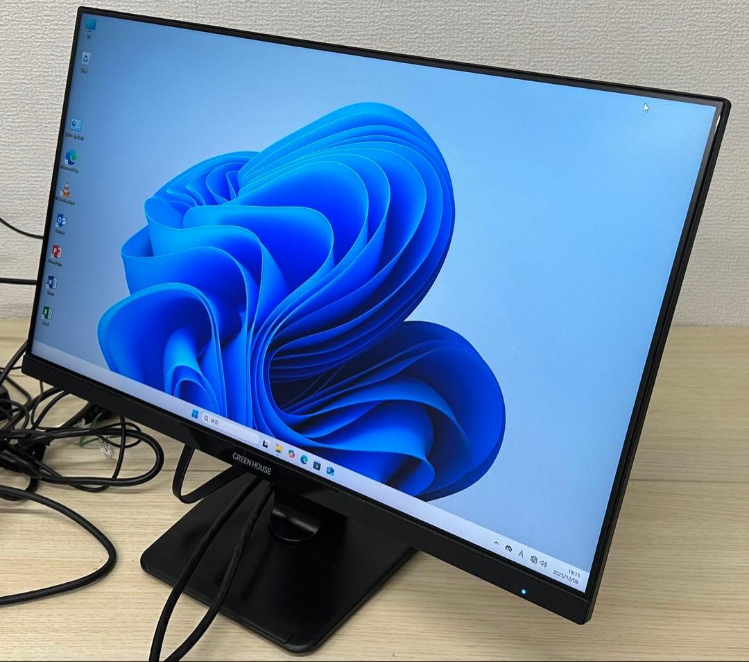 GREENHOUSE GH-LCW24L 24インチ液晶モニタHDMIスピーカー