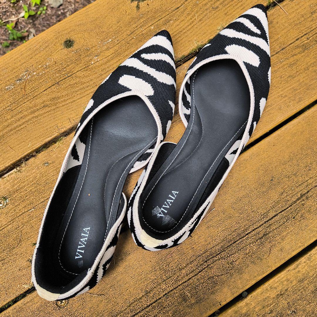 VIVAIA ゼブラ柄 フラットシューズ 39