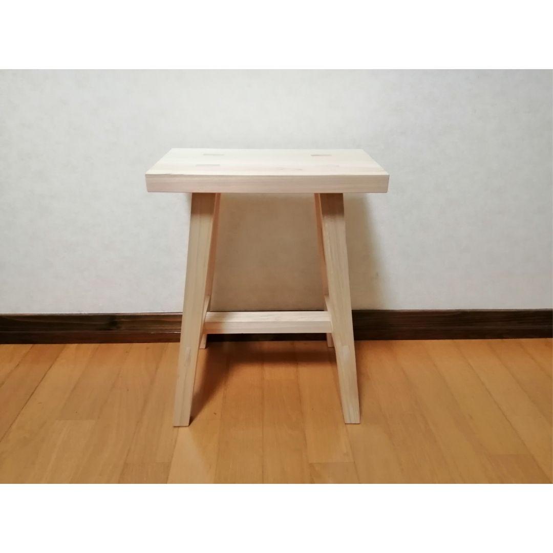 木製フラワースタンド　花台　幅35cm×高さ45cm　スツール　ベンチ　花瓶台