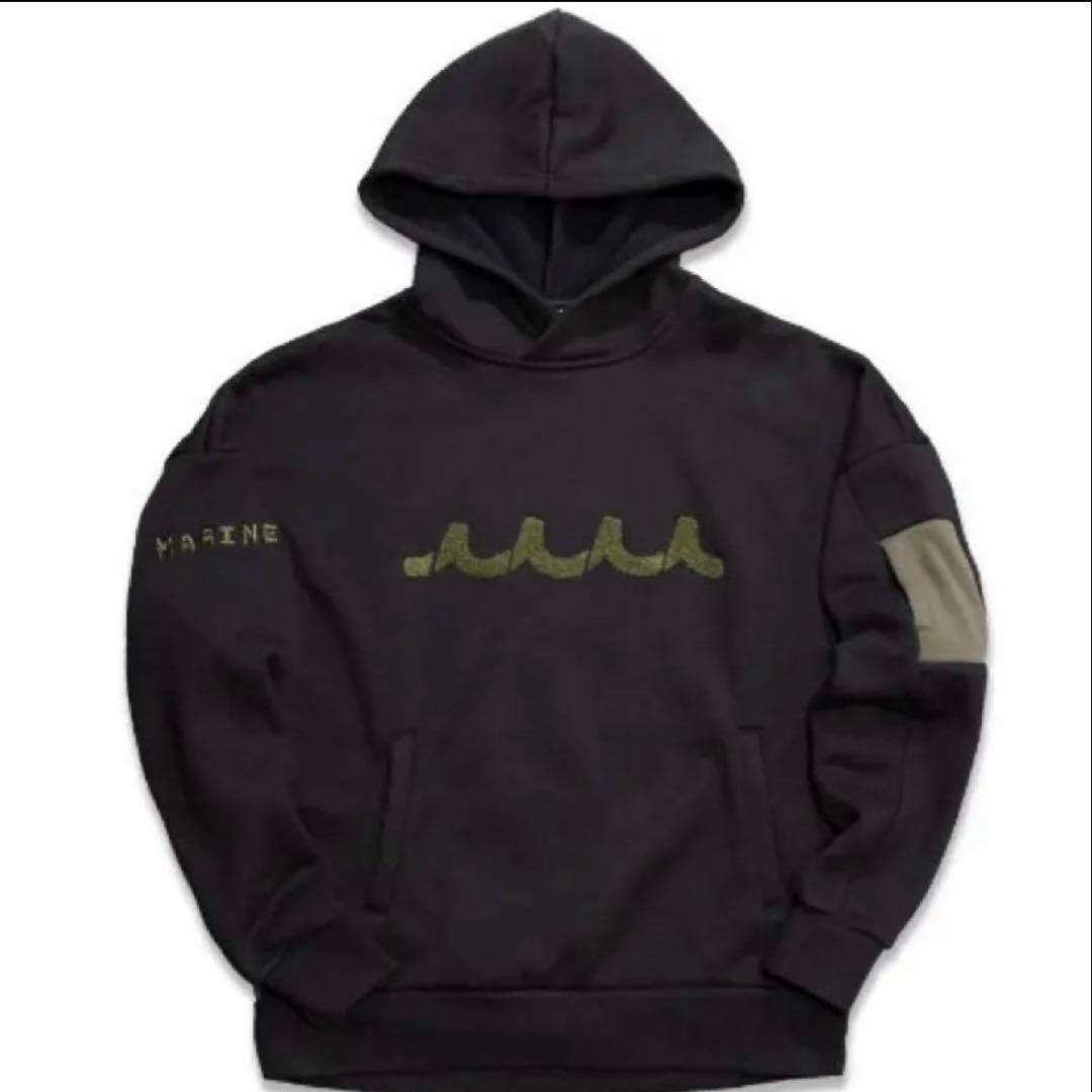 MUTA MARINE ゴルフ　プルオーバーパーカー 黒