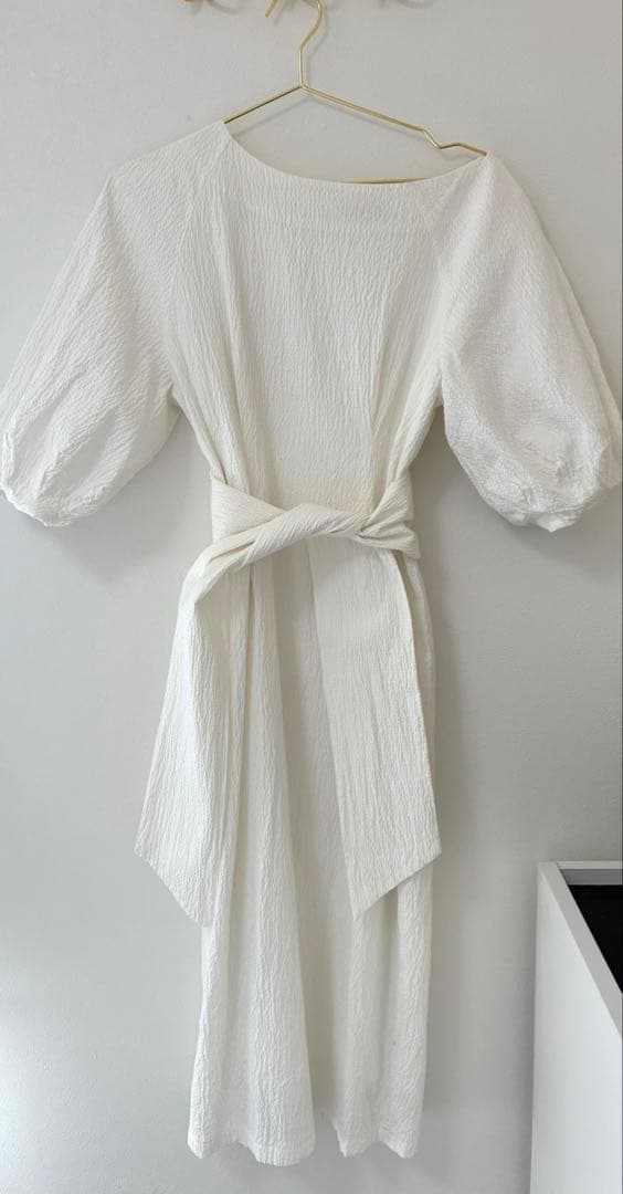 お値下げ　anuans リップルアシメネックワンピース