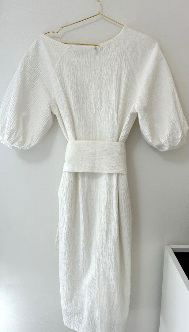 お値下げ　anuans リップルアシメネックワンピース