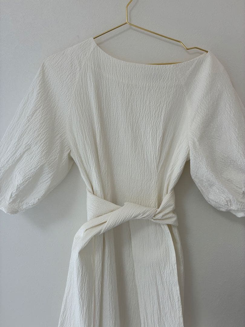 お値下げ　anuans リップルアシメネックワンピース