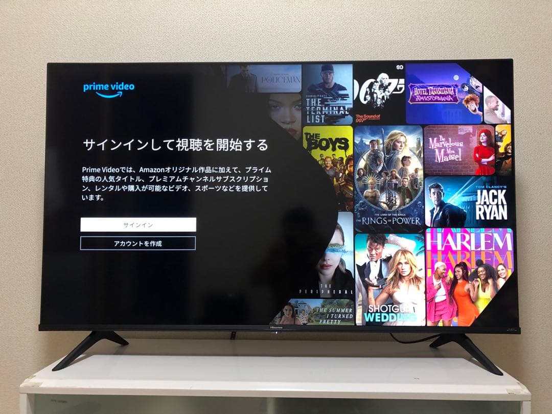 ハイセンス 50V型 液晶テレビ 4Kチューナー内蔵 50E6G 2023年製