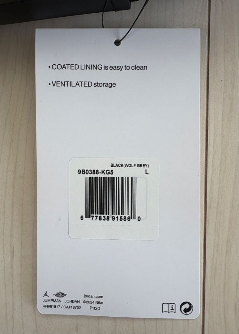 新品　Nike Jordan ナイキ ジョーダン シューズバッグ　３点セット