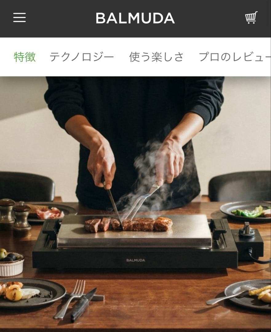 BALMUDA The Plate Pro Black 新品未使用品