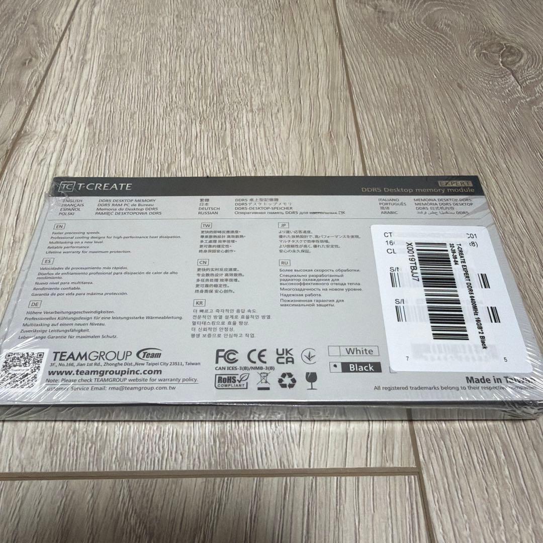 T-Create 32GB DDR5 6400MHz メモリー