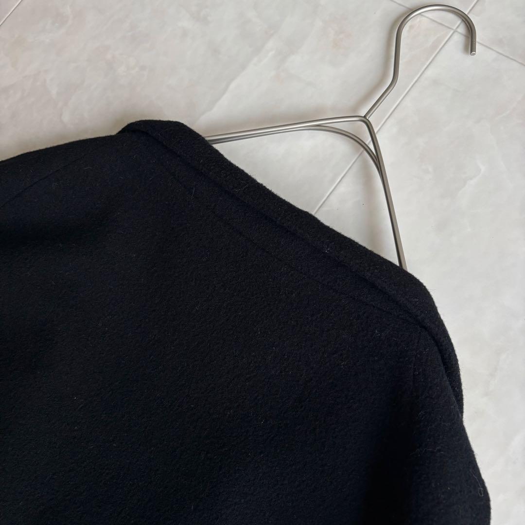 美品✨ Veritecoeur ウールカシミヤ混ショートジャケット 黒F 日本製