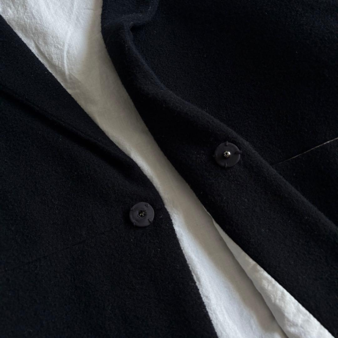 美品✨ Veritecoeur ウールカシミヤ混ショートジャケット 黒F 日本製