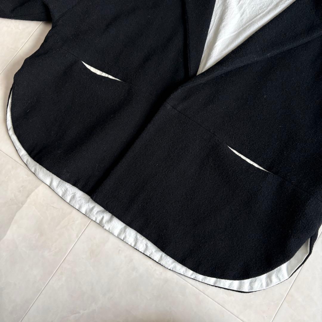 美品✨ Veritecoeur ウールカシミヤ混ショートジャケット 黒F 日本製