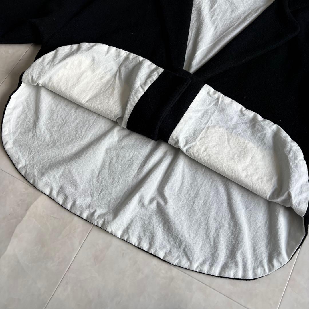 美品✨ Veritecoeur ウールカシミヤ混ショートジャケット 黒F 日本製