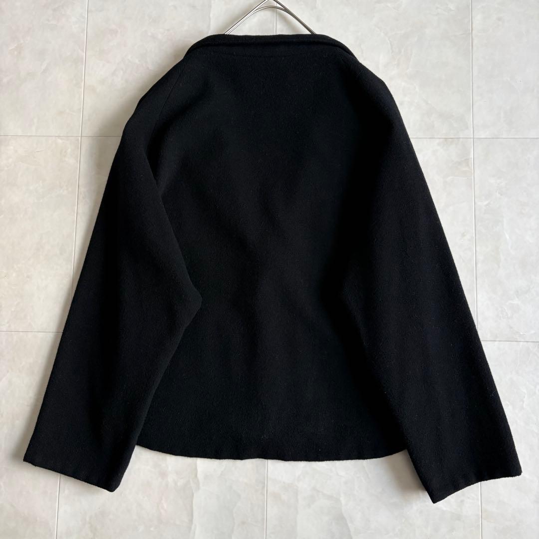 美品✨ Veritecoeur ウールカシミヤ混ショートジャケット 黒F 日本製