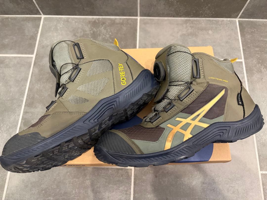 ASICS GORE-TEX BOA安全靴 オリーブ