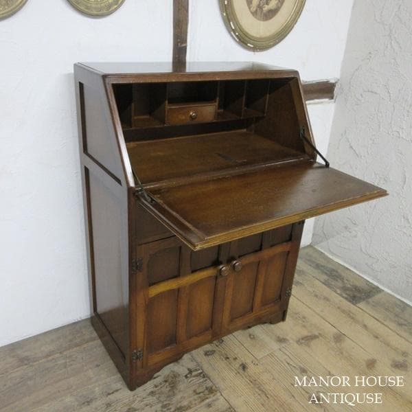 イギリス アンティーク 家具 ジェンティーク ビューロー デスク 机 6147d
