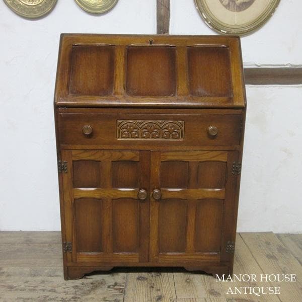 イギリス アンティーク 家具 ジェンティーク ビューロー デスク 机 6147d