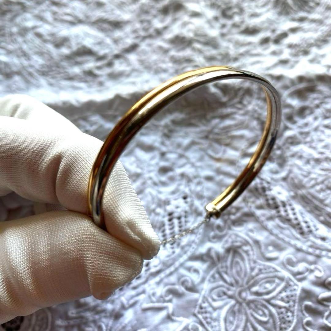 専用です！ K18 K18WG コンビカラー バングル ブレスレット