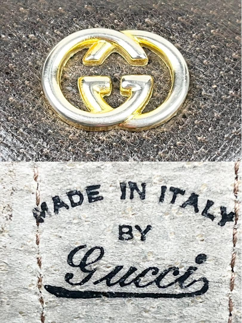 【希少】オールドグッチ シェリーライン インターロッキング クラッチバッグ