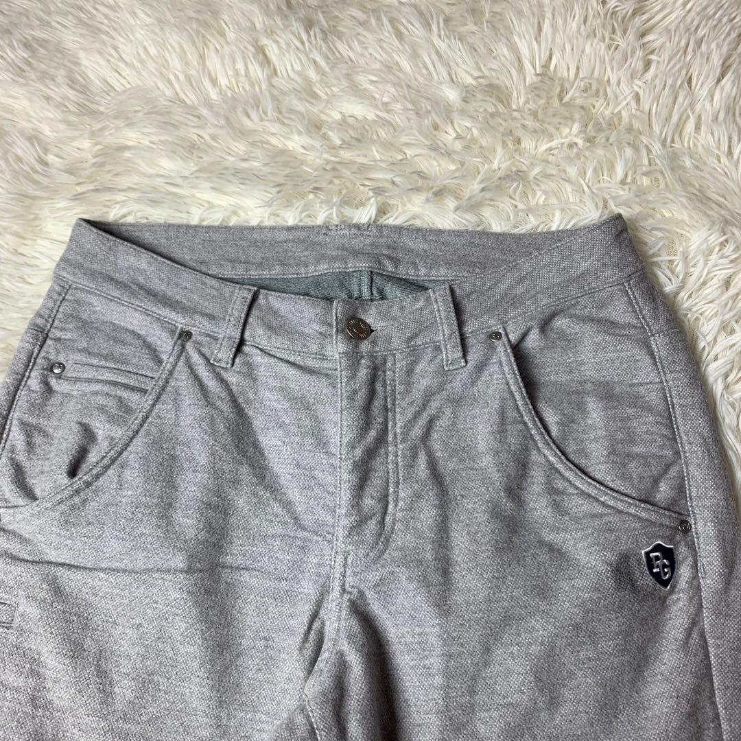 【裏起毛】パーリーゲイツ パンツ サイズ1 グレー ストレッチ 伸縮 PG