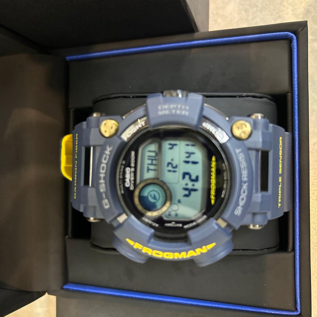 美品　ジーショック GWF-D1000NV-2JF フロッグマン ネイビー
