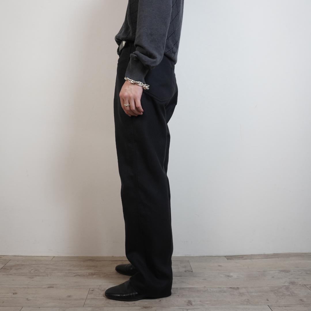 AURALEE シングルノータックスラックスパンツ 黒/AZ89