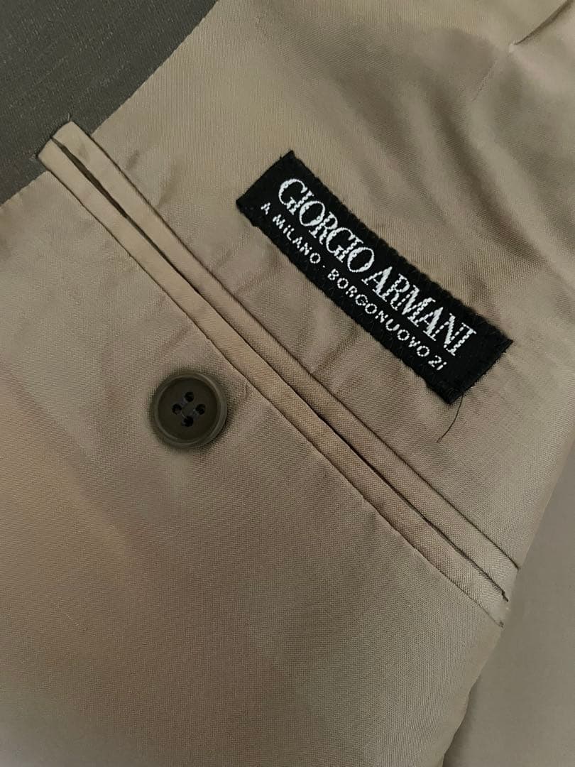 Giorgio Armani ジョルジオアルマーニ　グレージュ　ビジネススーツ