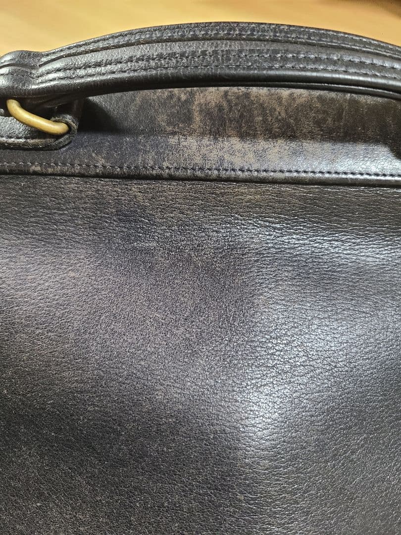 COACHコーチヴィンテージレザーバック黒5181