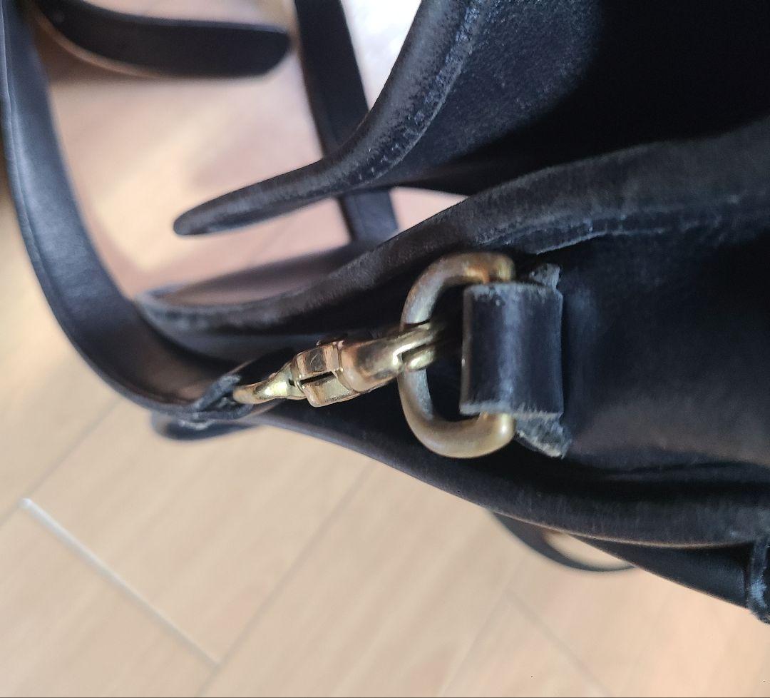 COACHコーチヴィンテージレザーバック黒5181