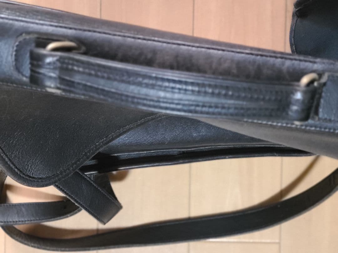 COACHコーチヴィンテージレザーバック黒5181