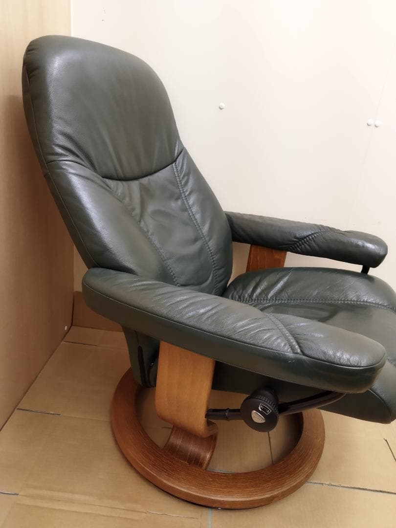 【美品】EKORNES エコーネス ストレスレスチェア＆オットマン コンサル
