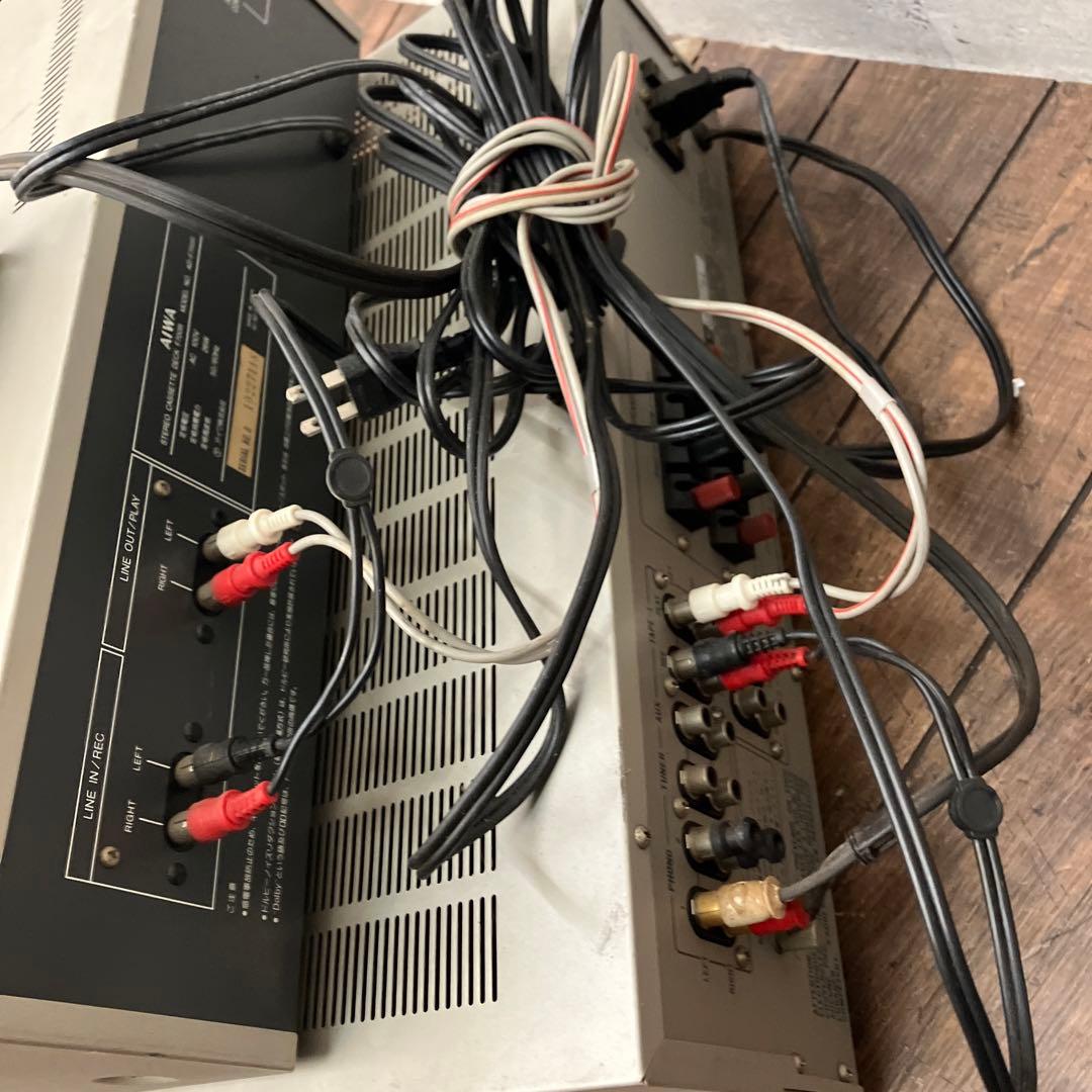 アイワ ステレオカセットデッキ SD-F700R ビクター アンプ A-X50