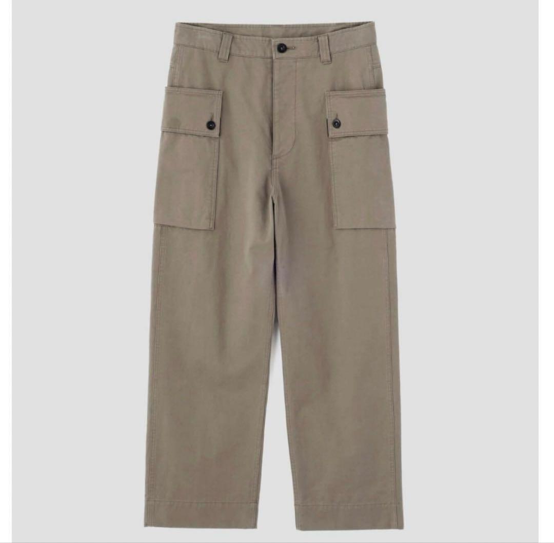 MHL PLAIN COTTON DRILL TROUSERS カーゴパンツ