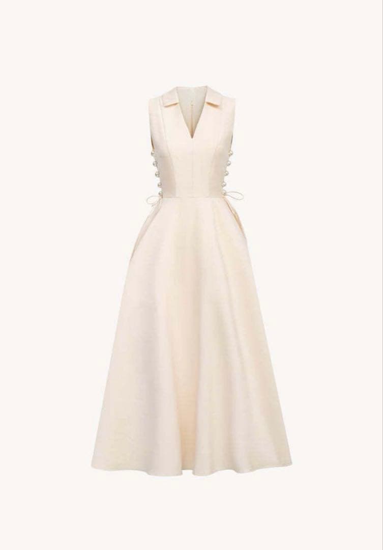 GIANA パール付き　ドレス ブラック