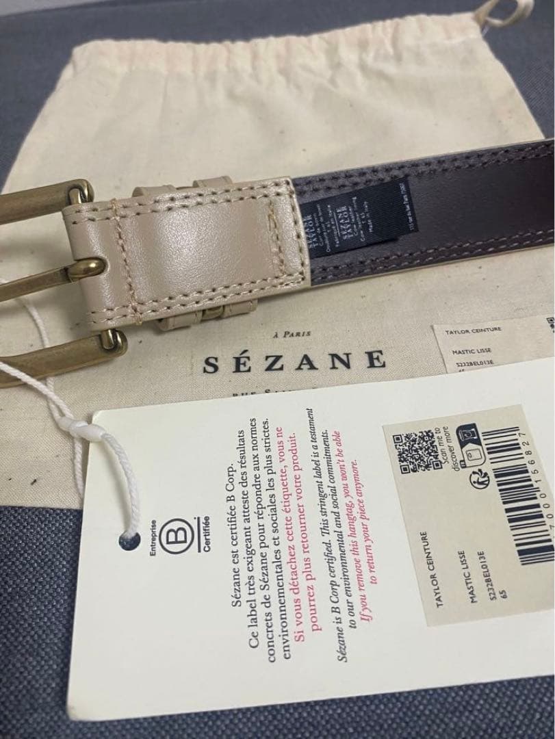 【新品未使用タグ付き】 Sezane レザー ベルト セザンヌ