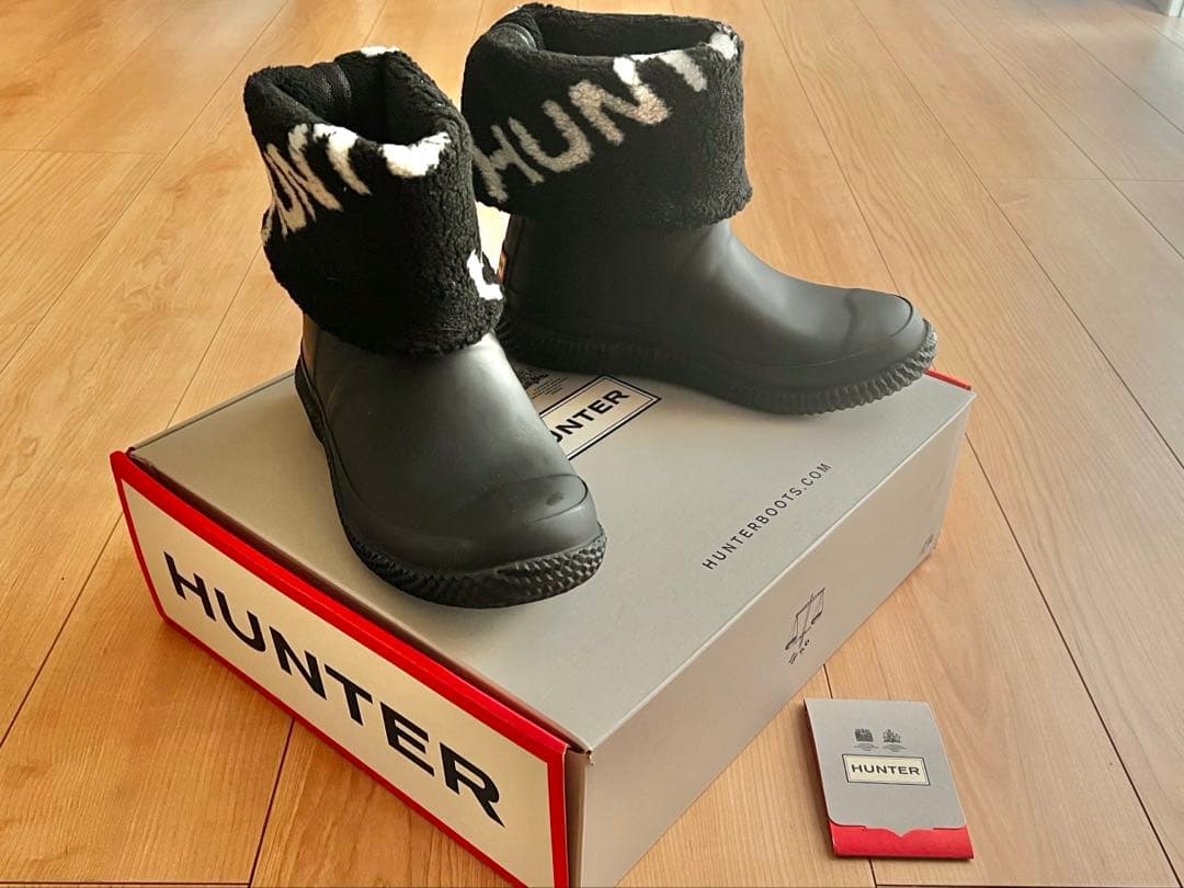※ Haruchanmarch 美品【HUNTER】ファー付きスノーブーツ