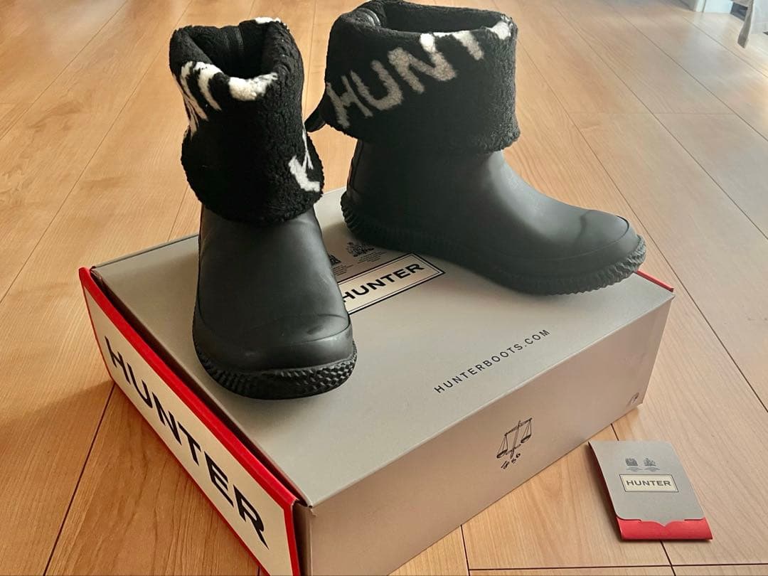 ※ Haruchanmarch 美品【HUNTER】ファー付きスノーブーツ